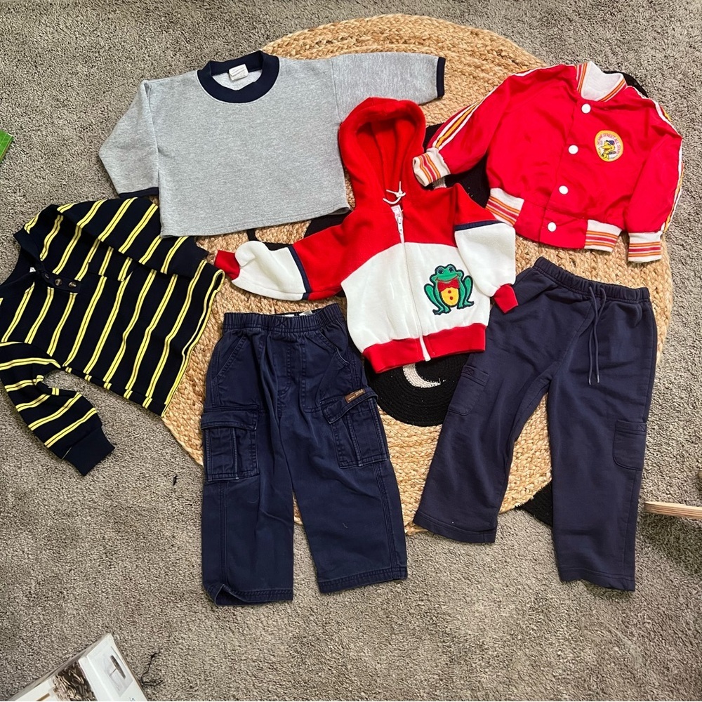 Vintage quality stylish yet comfort toddler boy clothing bundle 18/24 months